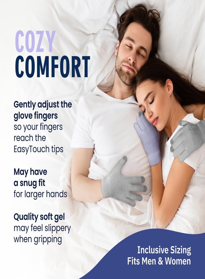 Dr. Frederick's Original Dr. Frederick’s Original Moisturizing Gel Gloves – Deep Moisturizing and Fast Relief for Dry Hands – Touchscreen-Friendly – Mango Butter, Shea Butter, Jojoba, & Coconut Oil (Lilac Leisure) - Image 5